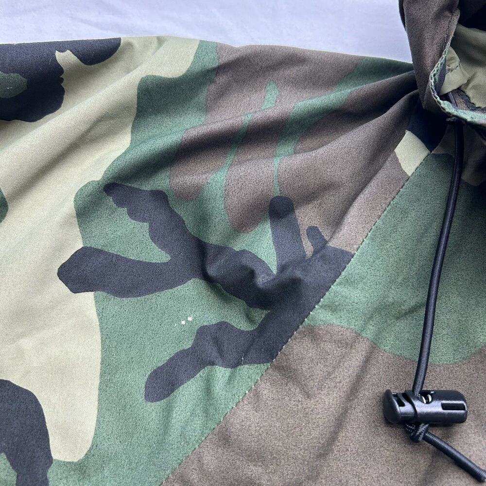 Log House Designs Gore-Tex Jacket Men's Large Long Green Camo Hunting Military - Picture 10 of 16